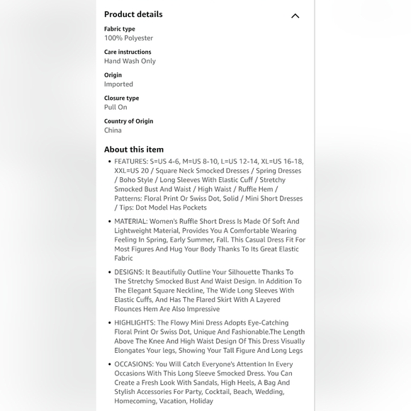 BTFBM Smocked Long Sleeve Floral Ruffle Dress - Picture 5 of 8